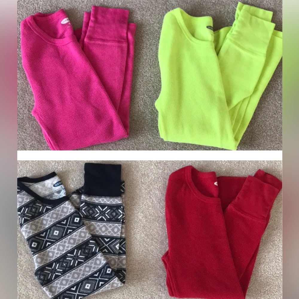 Bundle of 4 Old Navy Thermal Waffle Shirts Size XS
